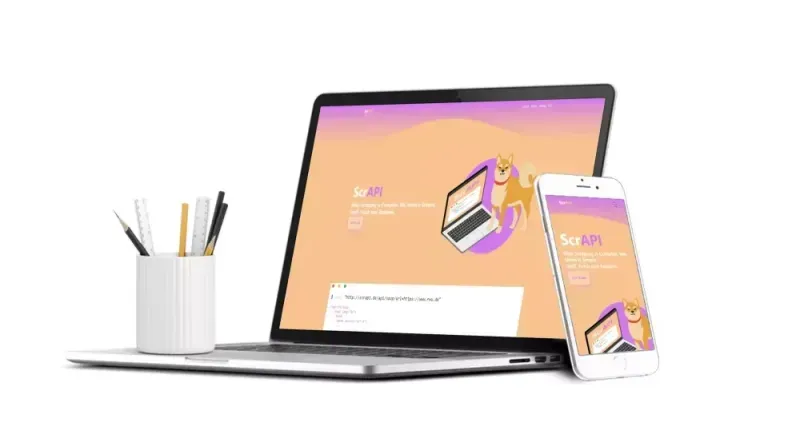 Software Mockup der WebApp ScrAPI