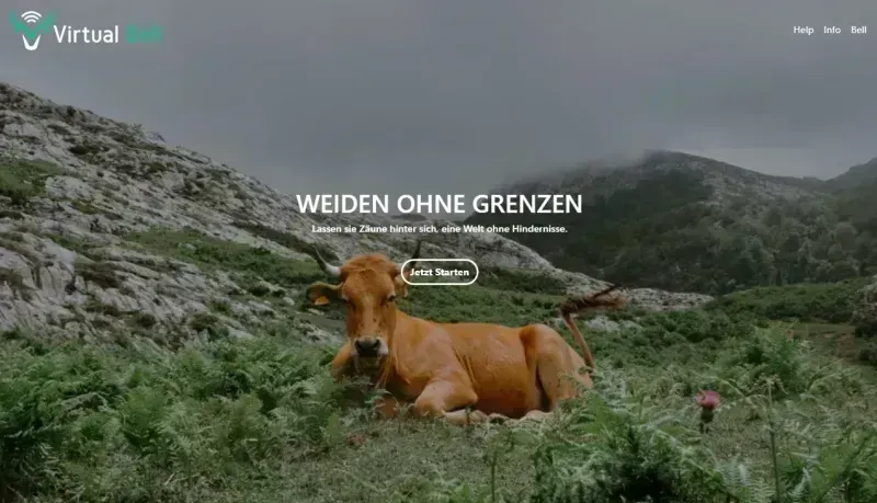 Virtual Bell Geofencing für Landwirtschaftstiere